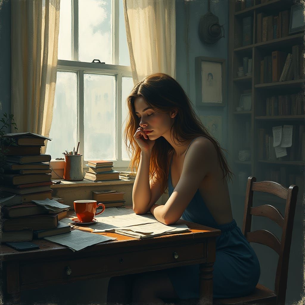 Ethereal Morning Study in Moody Light