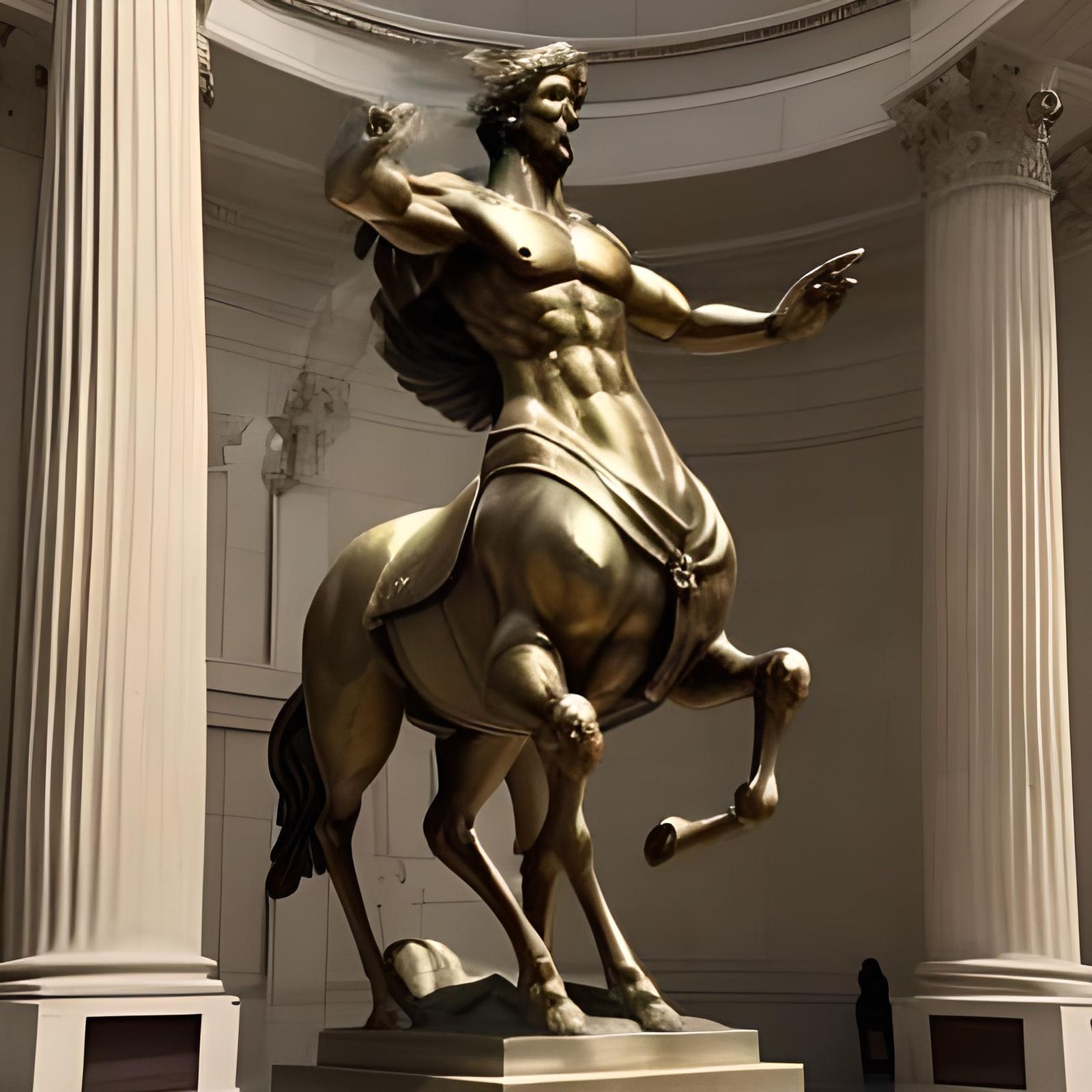 Bronze Sculpture of a Mythological Centaur