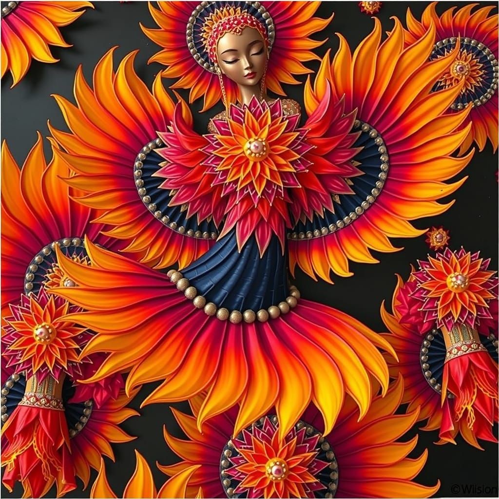 Surreal Dress in Garden of Earthly Delights Style