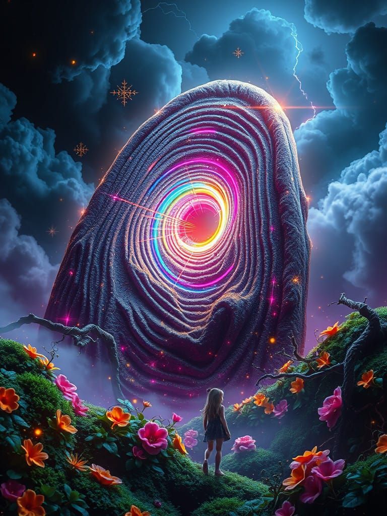 Neon Dreamscape of Identity