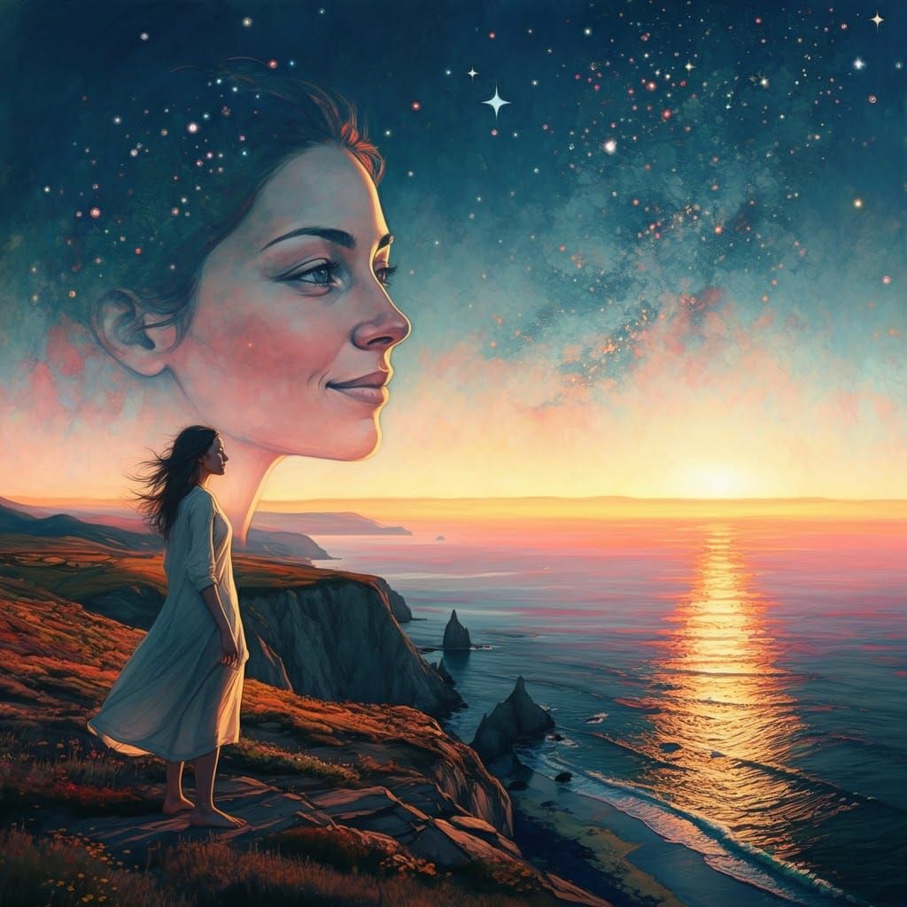 HAPPINESS   
We look to the ocean for peace;  
We search the...