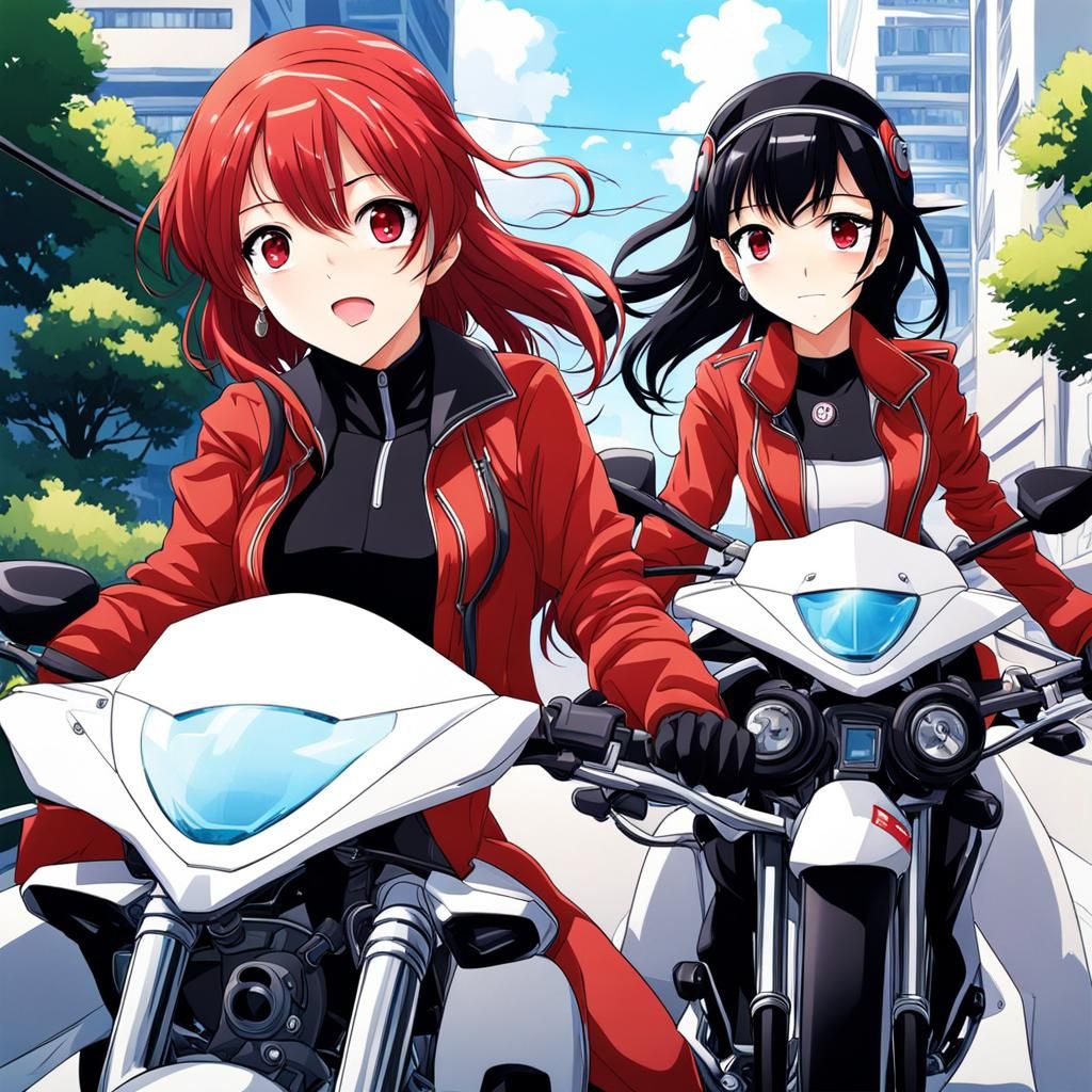 Anime Girls on Superbike, Manga Style