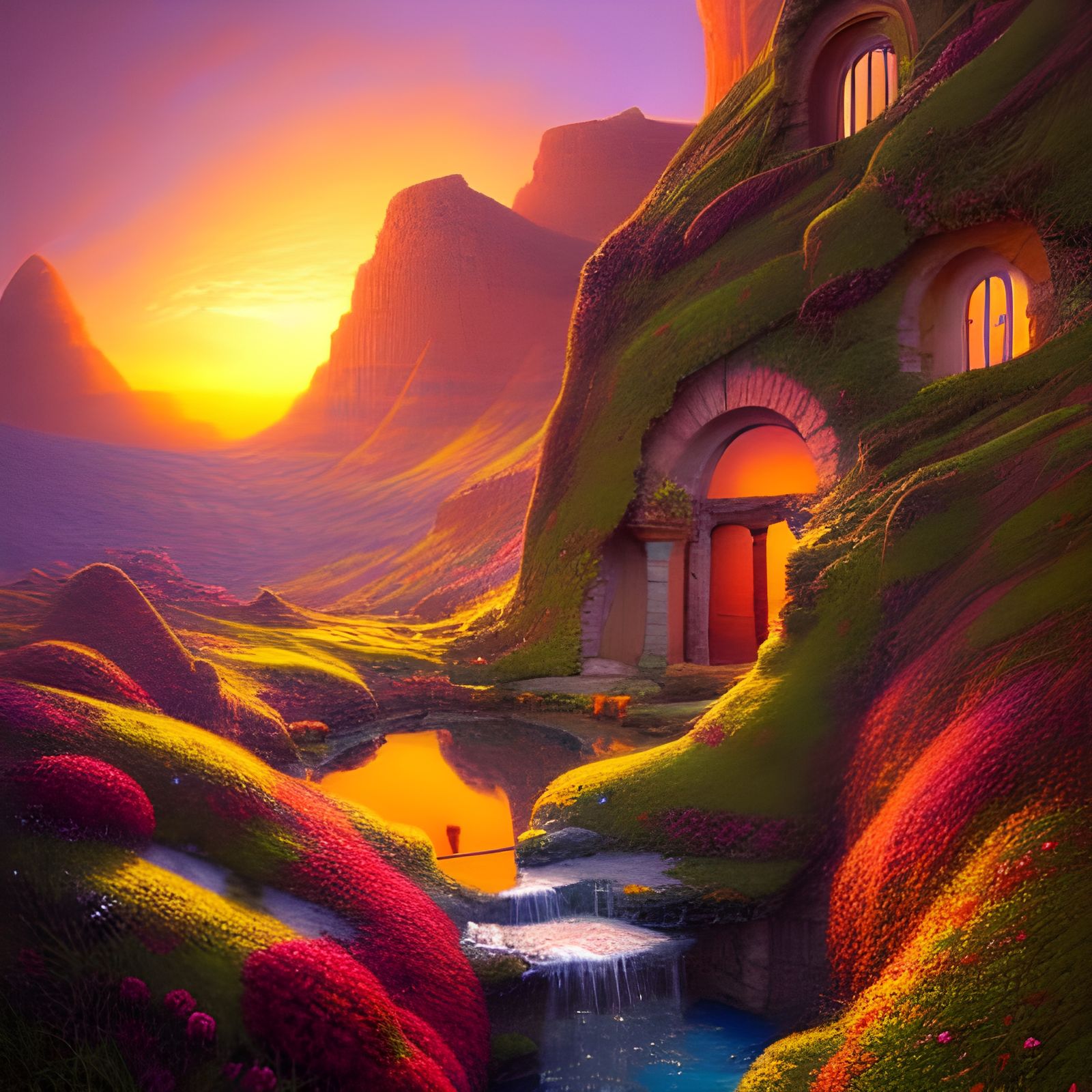 Sunset Oasis
