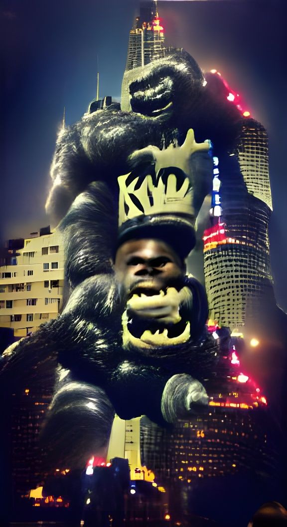 Stylized Portrait of King Kong