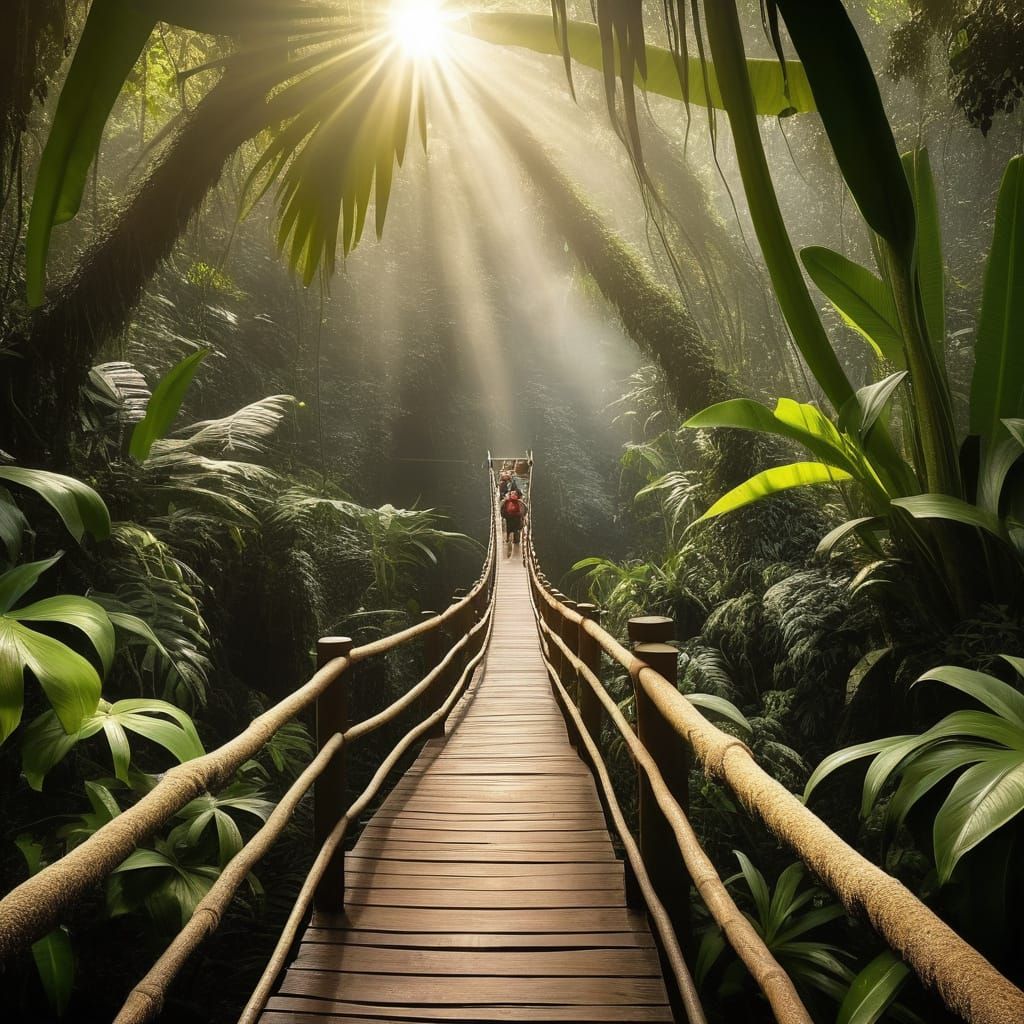 Jungle Expedition: An AI Generated Scene