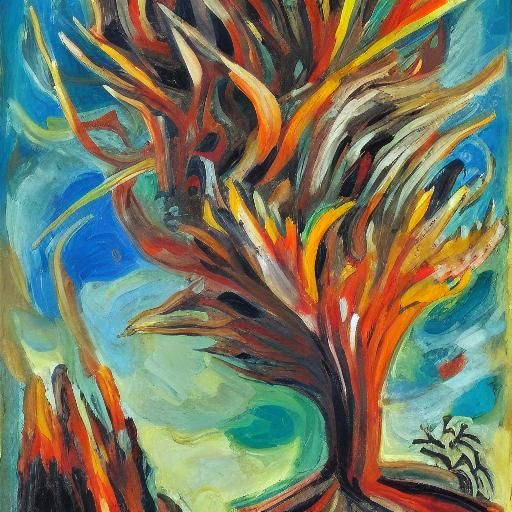 Hedgehog in a Surrealist Oil Painting