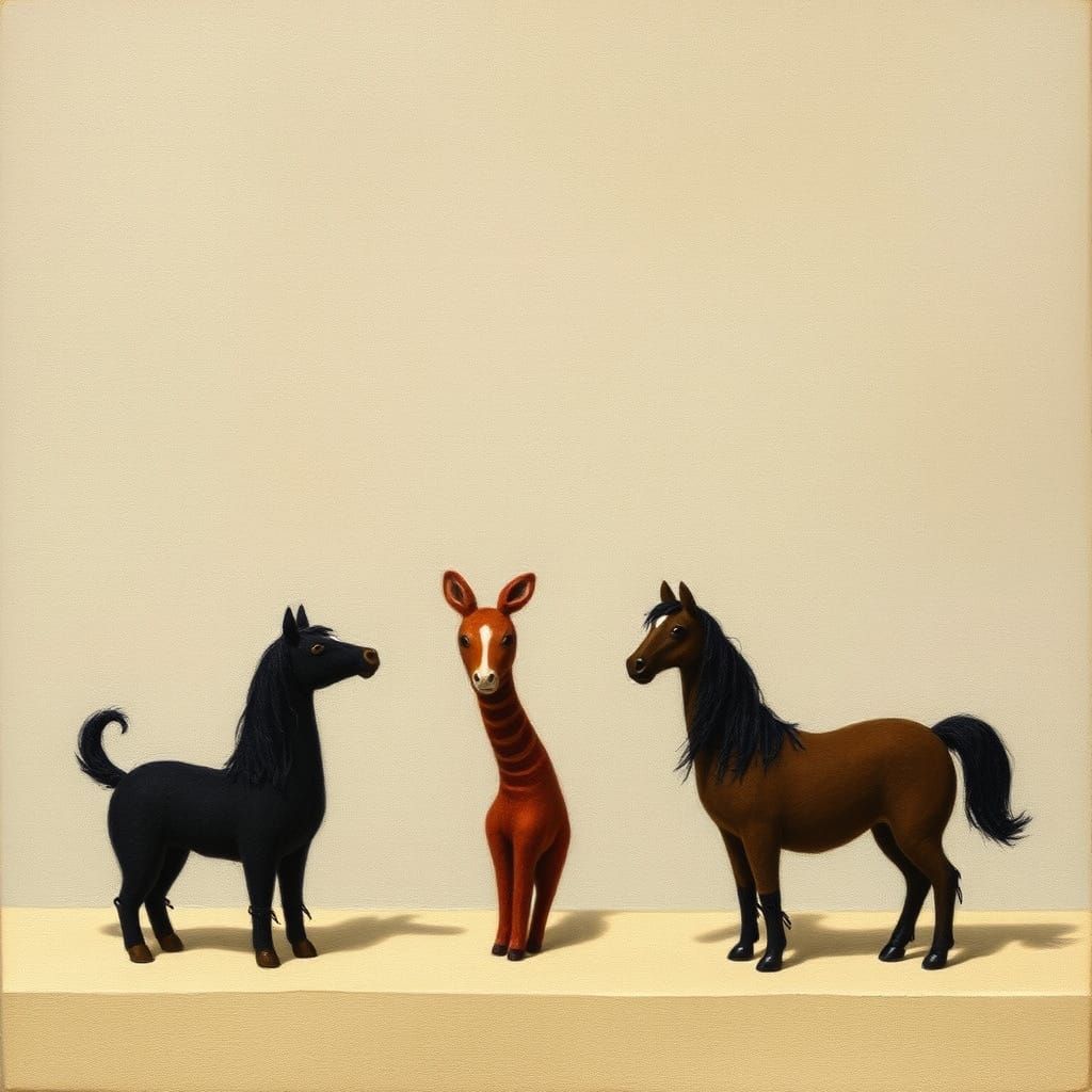 Felted Figures in Expressionist Style