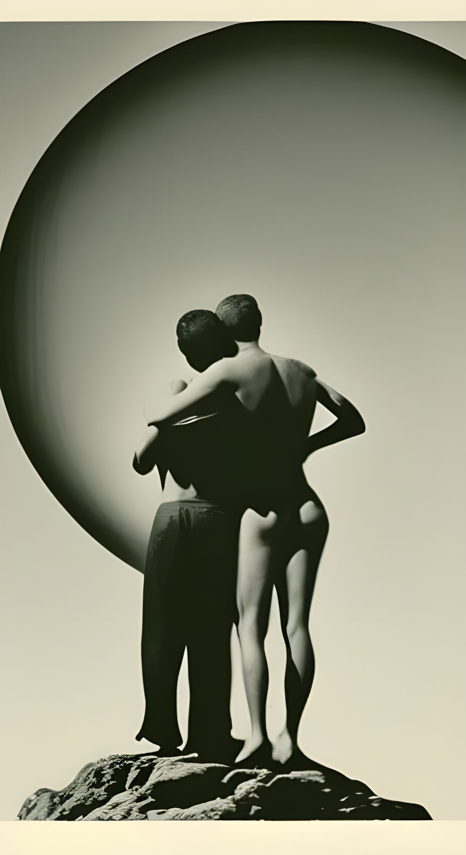 Gay Men Float Before Venus in Space