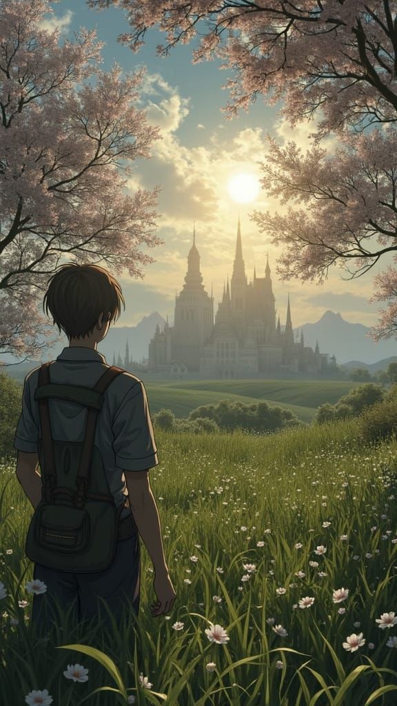 Anime Style Illustration with Cinematic Lighting