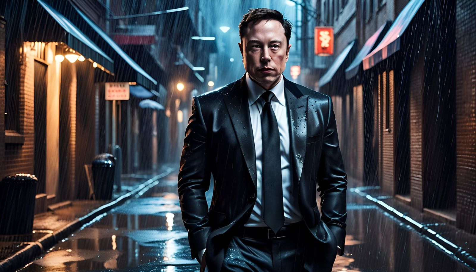 Elon Musk as John Wick in Photorealistic Portrait