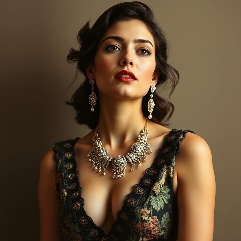 Ornate Jewelry with Precious Stones