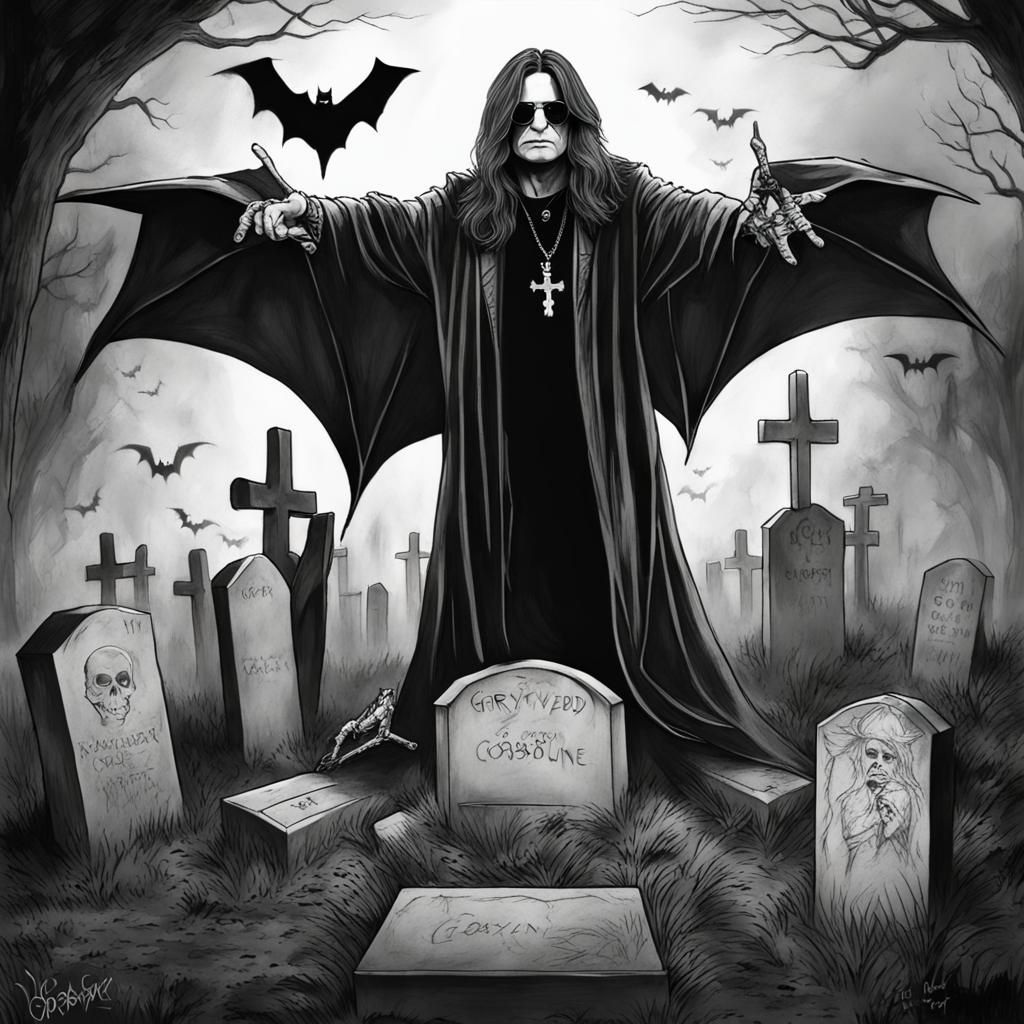 Ozzy Osbourne Graveyard Sketch Fan Art