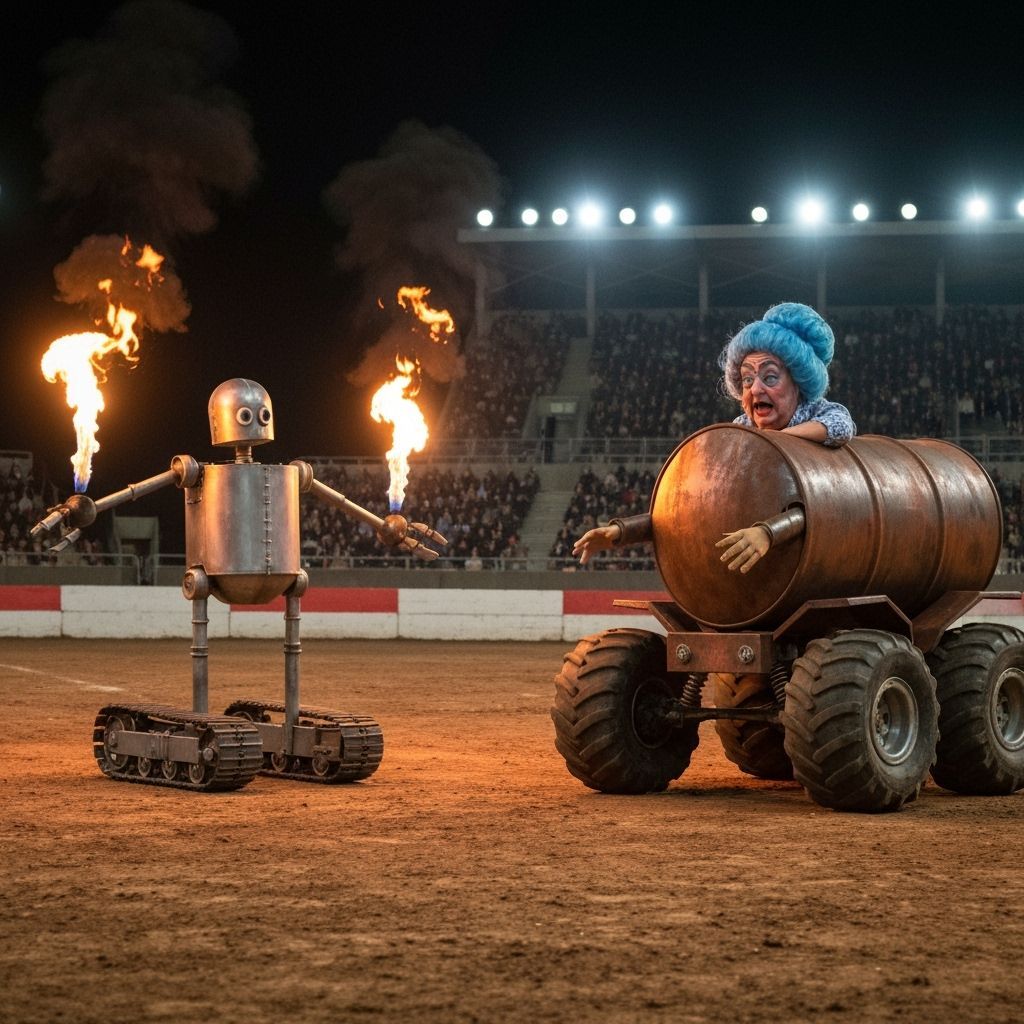 "BOT WARS" is my favorite garbage TV show.  Crushed metal, l...