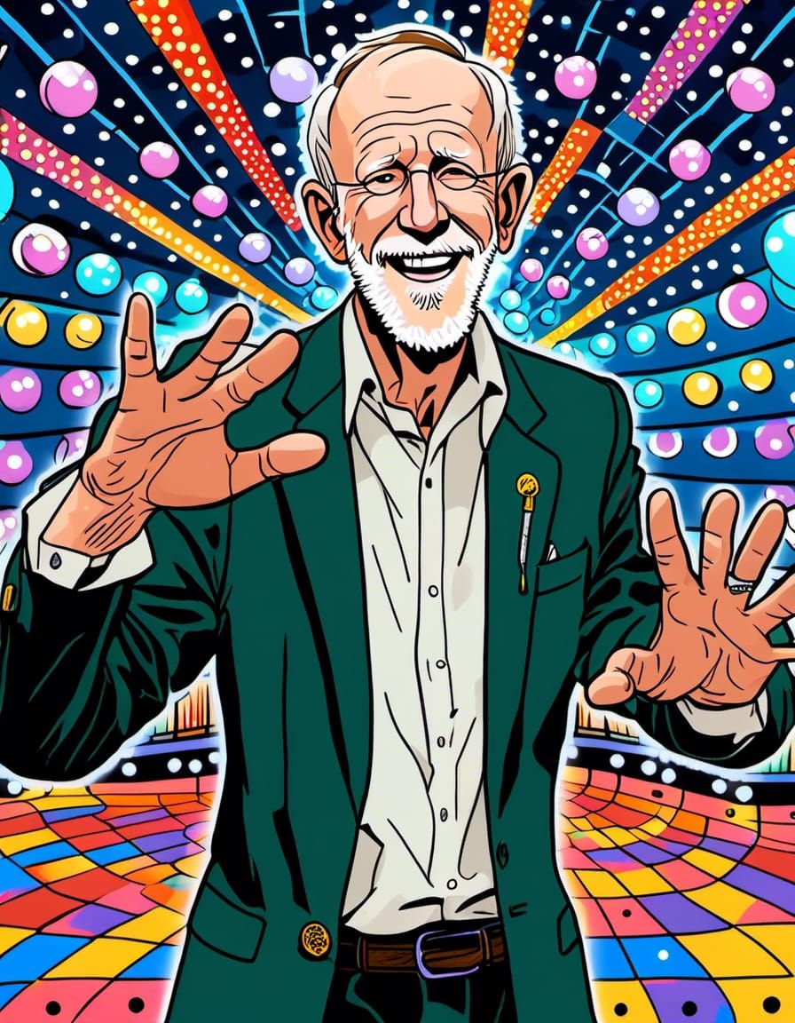 Happy Dancer in Anime 2D Cartoon Style