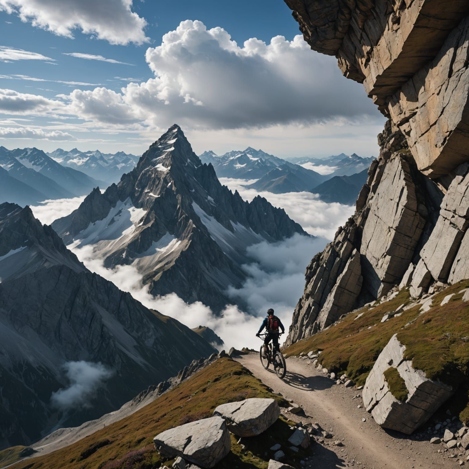 Epic Mountain Bike Expedition Above the Clouds