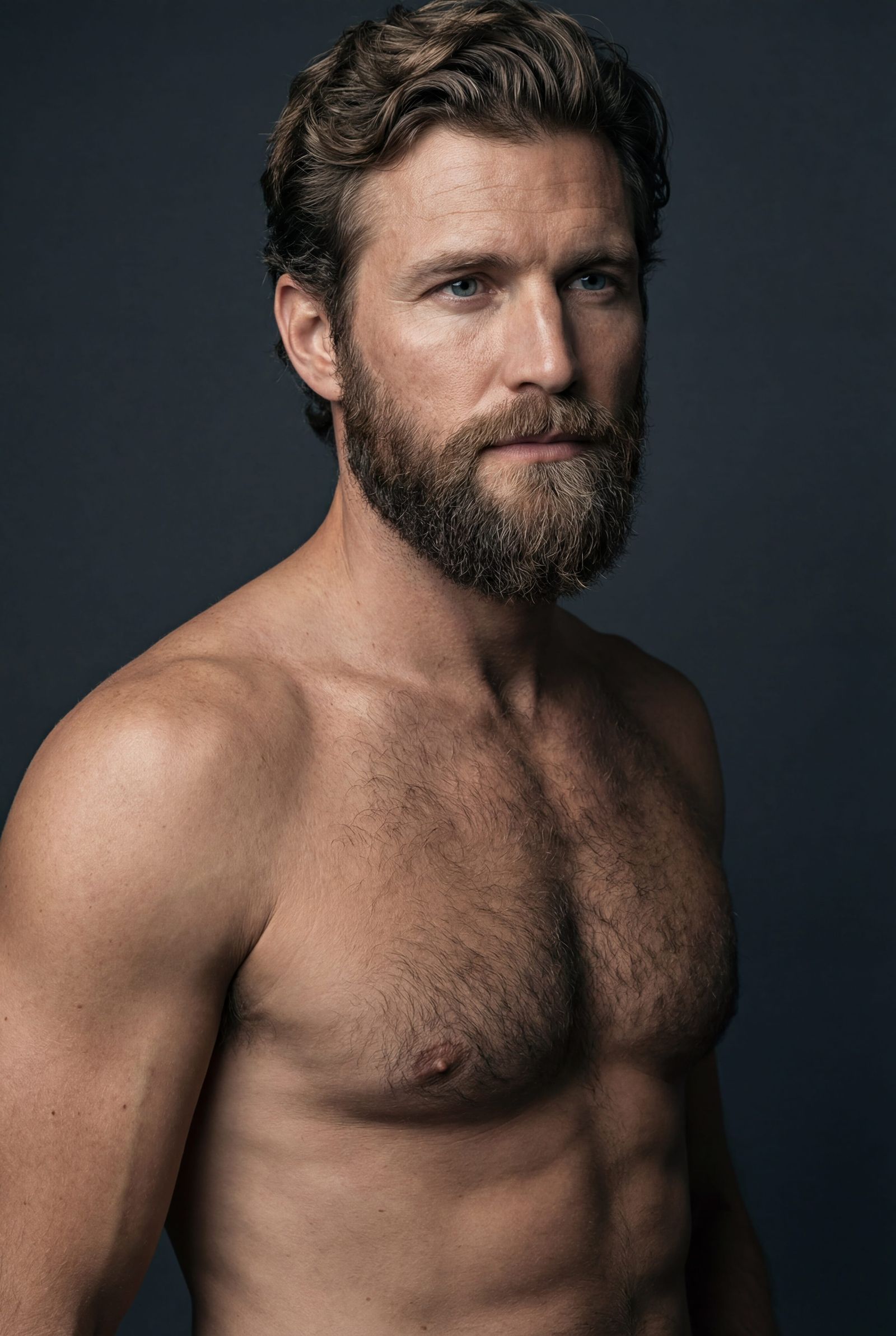 Ultra-Realistic Studio Portrait of a Handsome Muscular Man