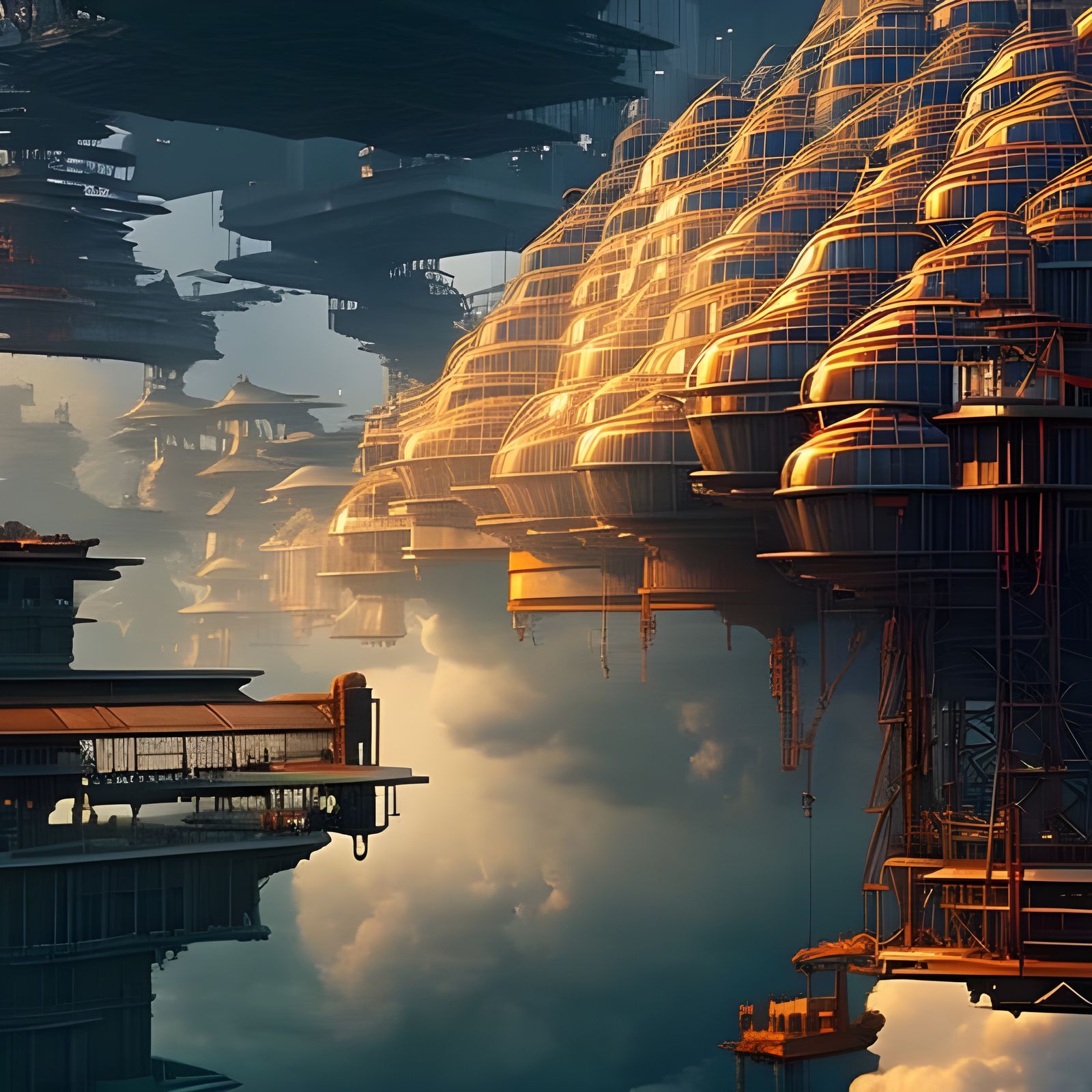 Deconstructed Brain in Industrial Bold Colors