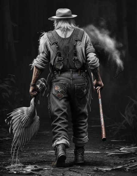 Appalachian Codger in Psychedelic Nightmare Style