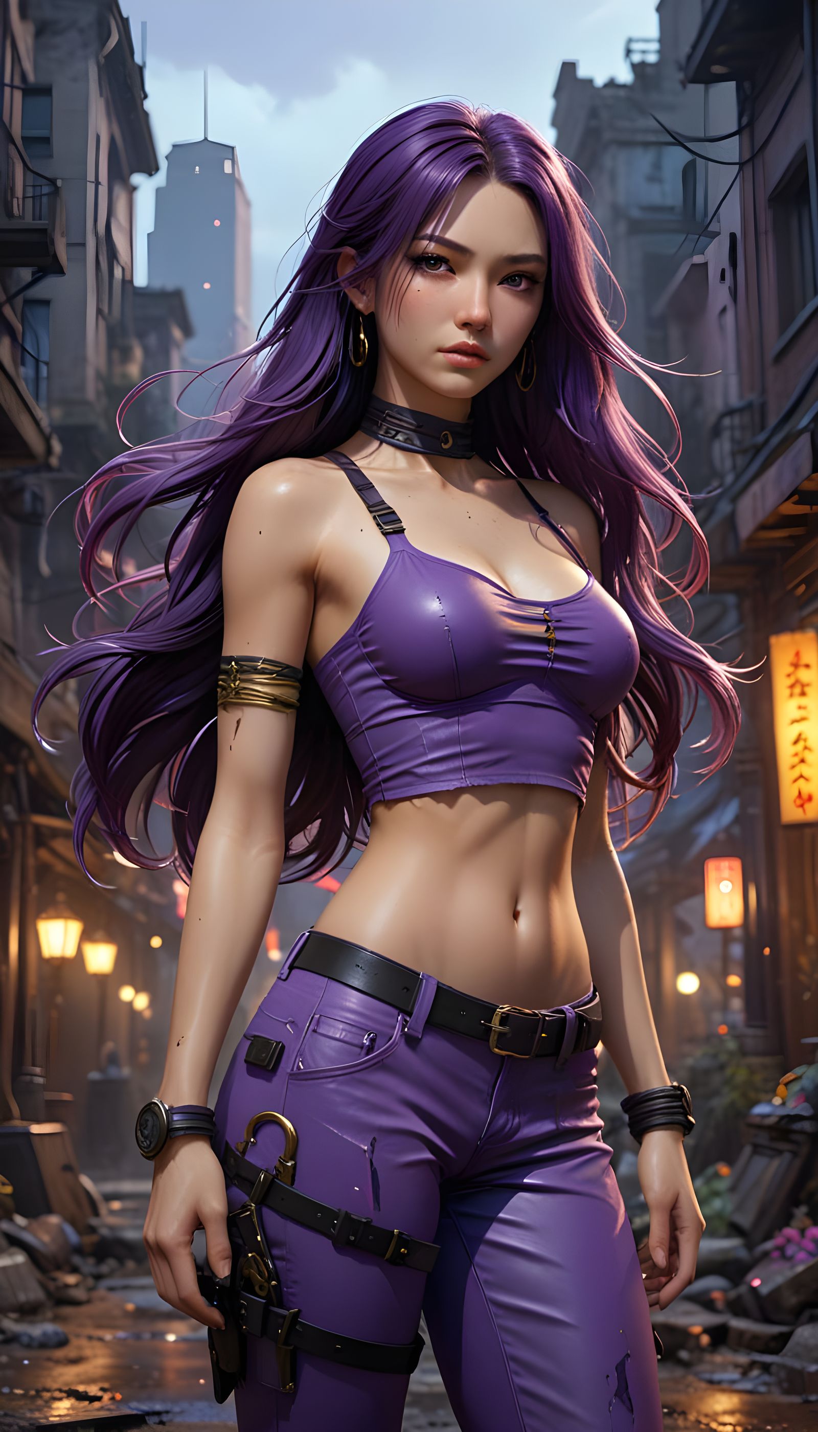 Sensual Survivalist Goddess in Deserted City