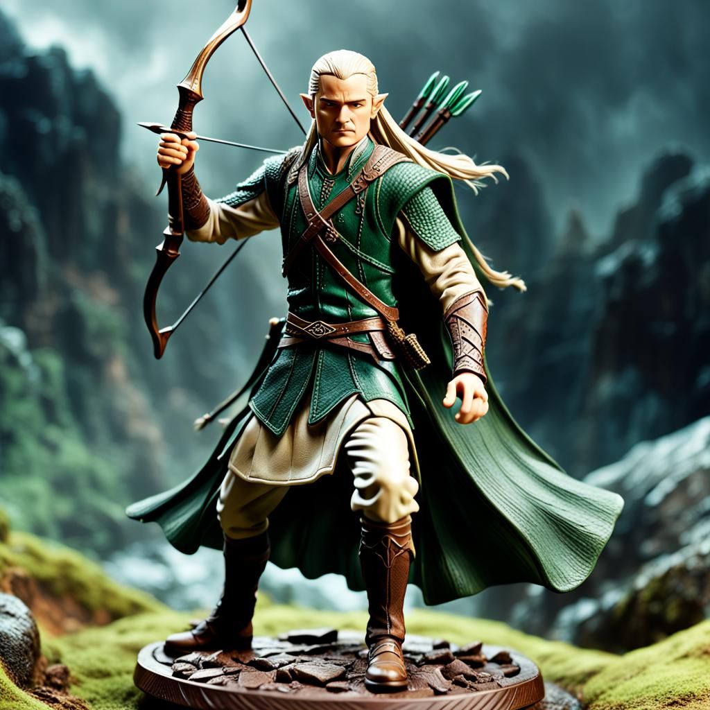 Epic Figurine of Legolas in Sharp Focus