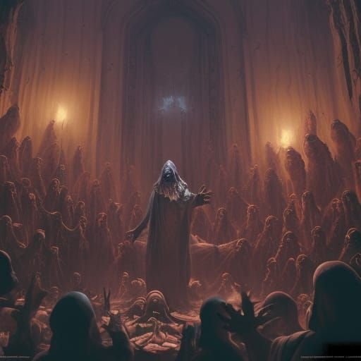 Ghoul Wizard Ritual in Snake Temple