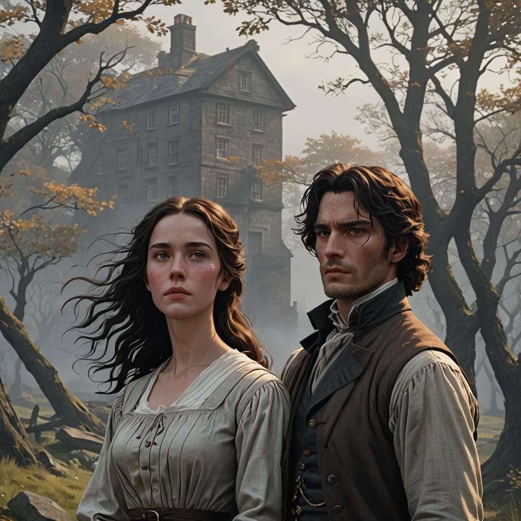 Catherine and Heathcliff: 3D Anime Art