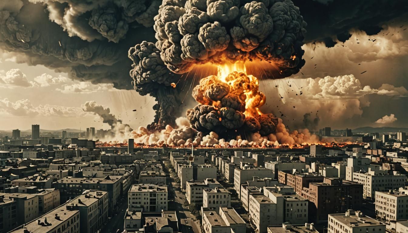 Nuclear Explosion Devastates City Landscape