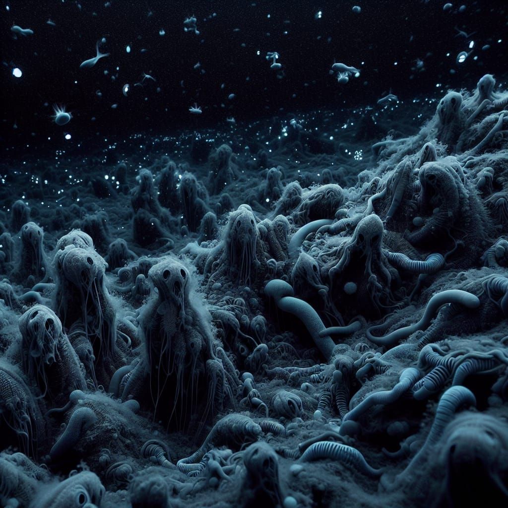 Abyssal Ocean Depths: Unexplored Marine Life in Darkness