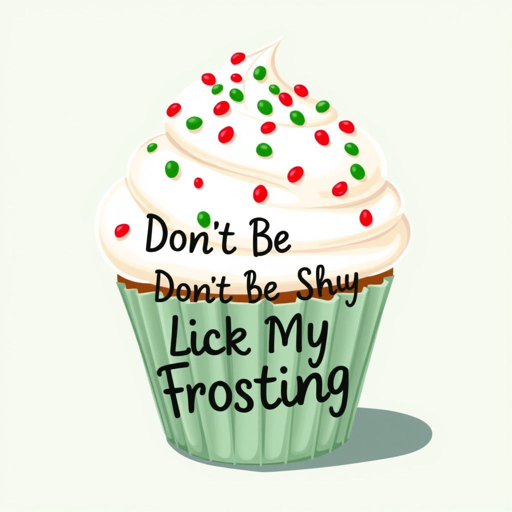 Whimsical Holiday Cupcake Invites a Frosting Lick