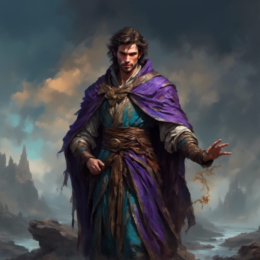 Detailed Portrait of a Man in Robes