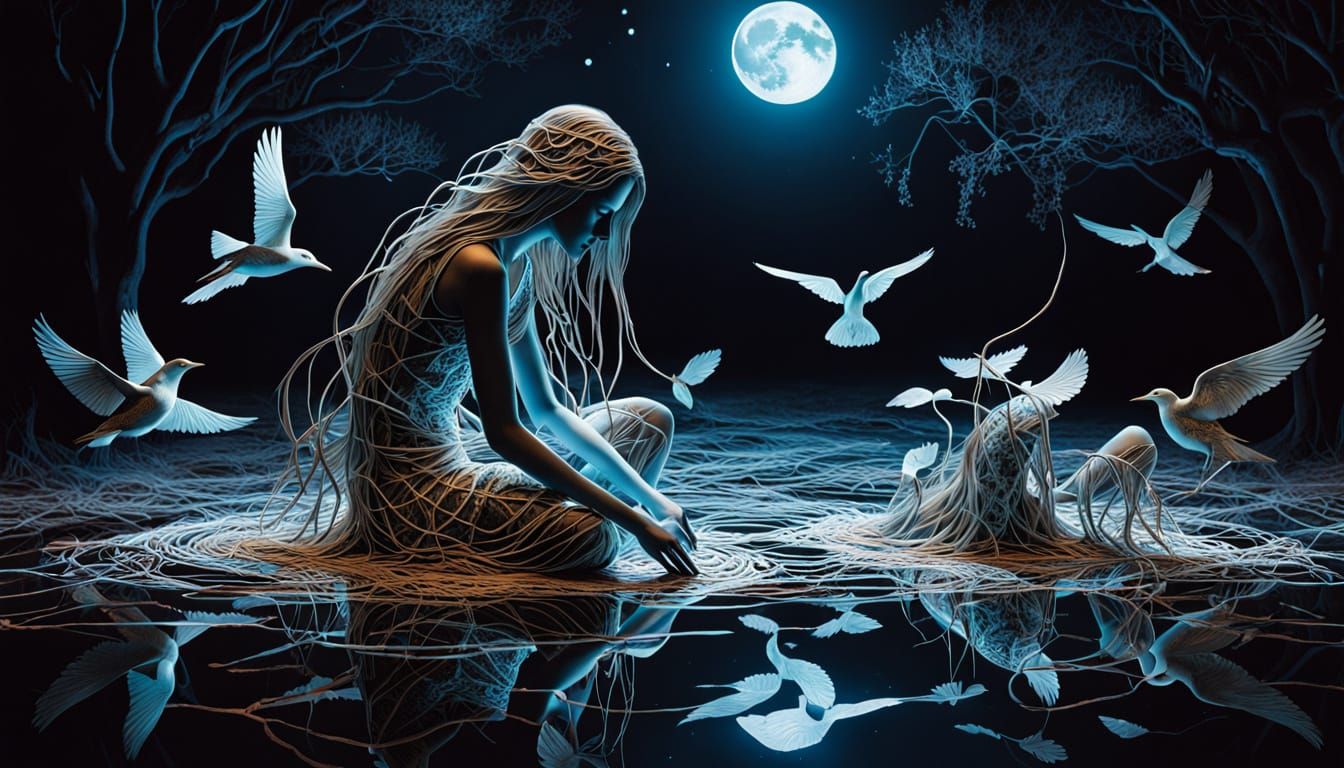 Surreal Fragmented Labyrinth as Bio Art