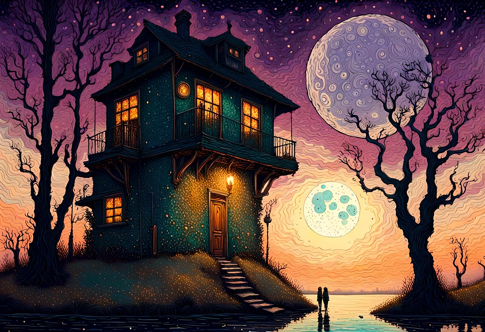 Beautiful fantasy landscape, surrealism, by james r eads