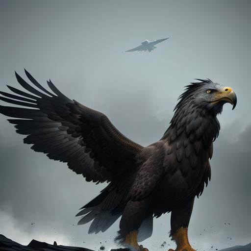 Fantastical Eagle, Lion, and Horse Concept Art