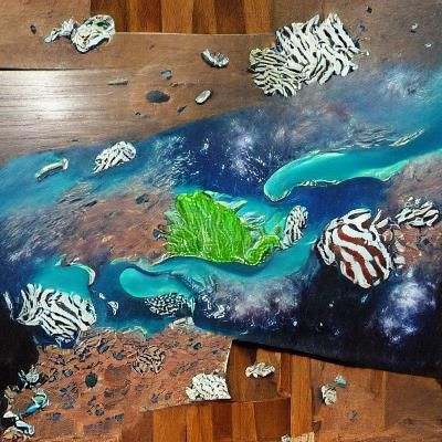 Great Barrier Reef Seen from Space