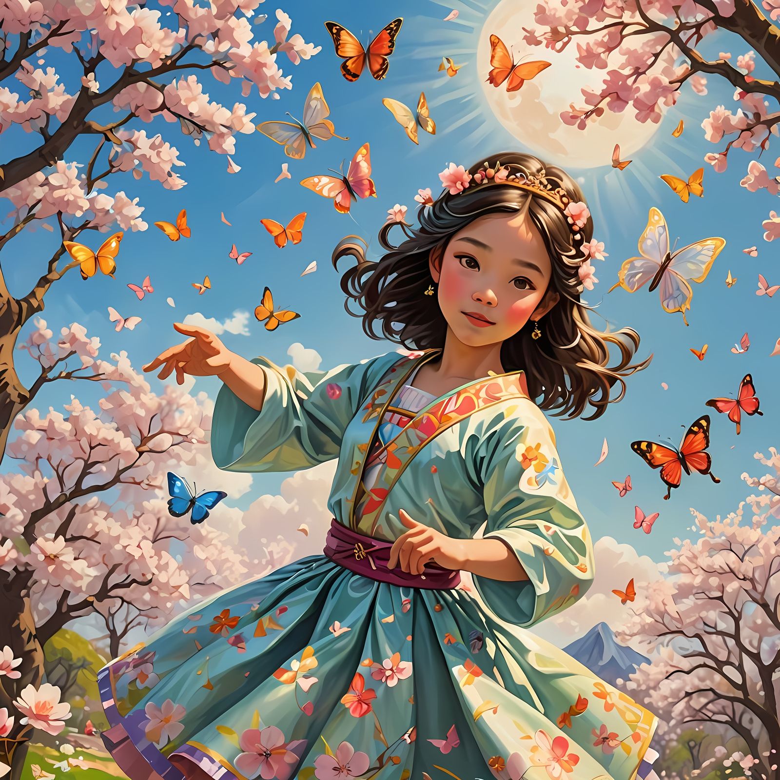 Detailed Anime Illustrations for Coloring Book in 8K