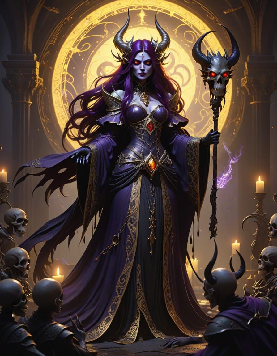 Ethereal Lich Queen in Dark Fantasy Art