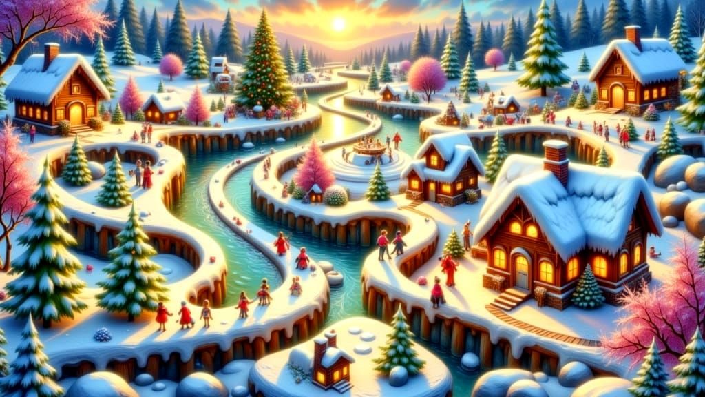 Winter: The Village in the Sunny Valley