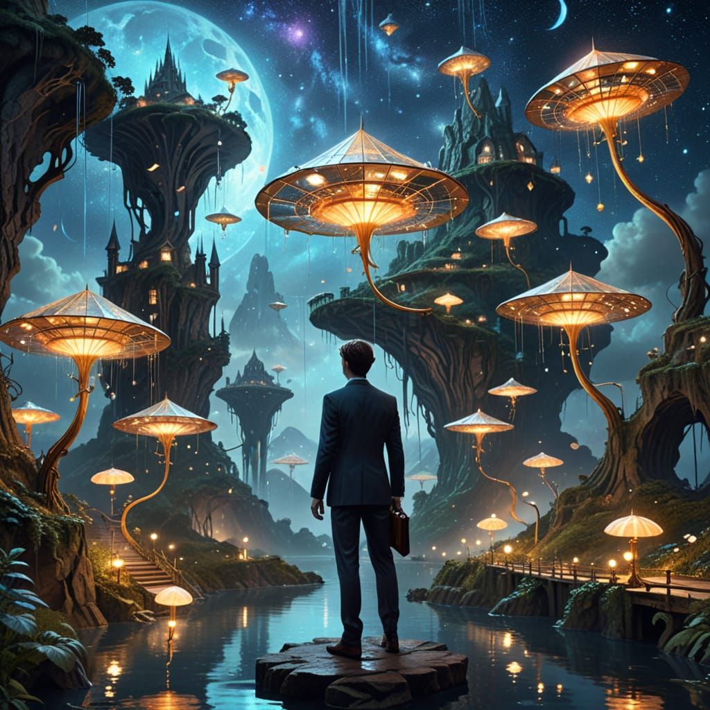 An unexpected, fantastical cityscape