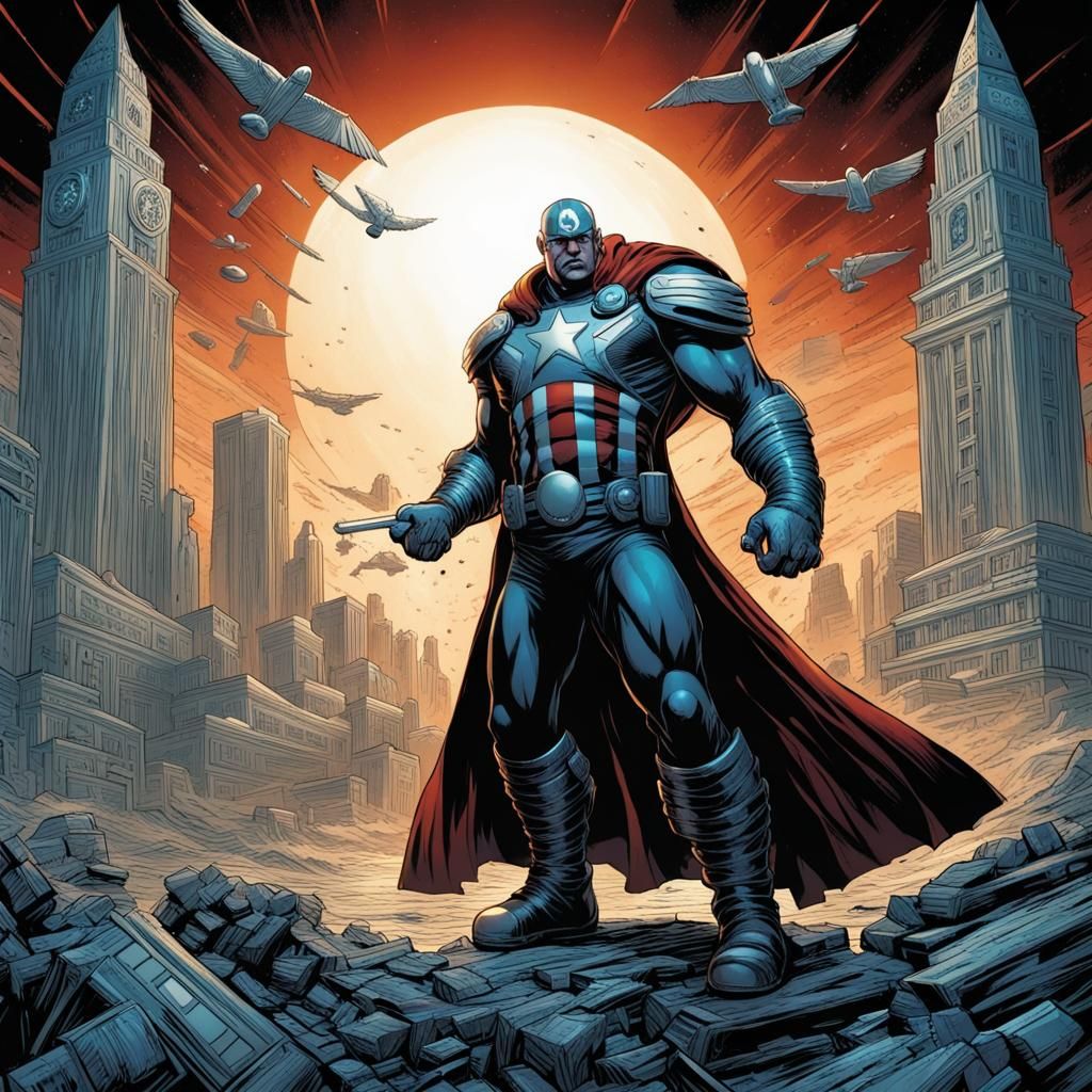 Hulk Comic Book Art in Brooks and Mumford Style