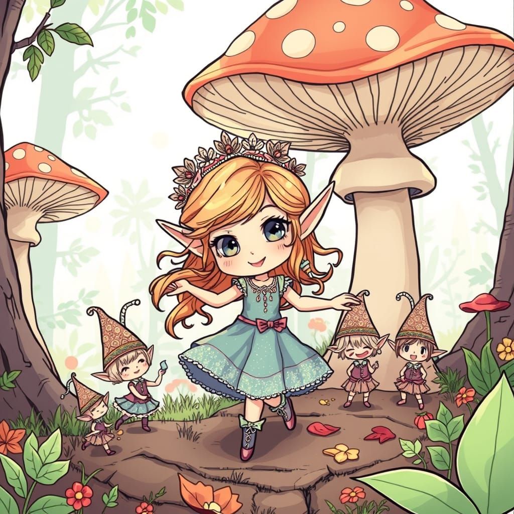 Chibi Téa Gardner's Enchanted Forest Dance