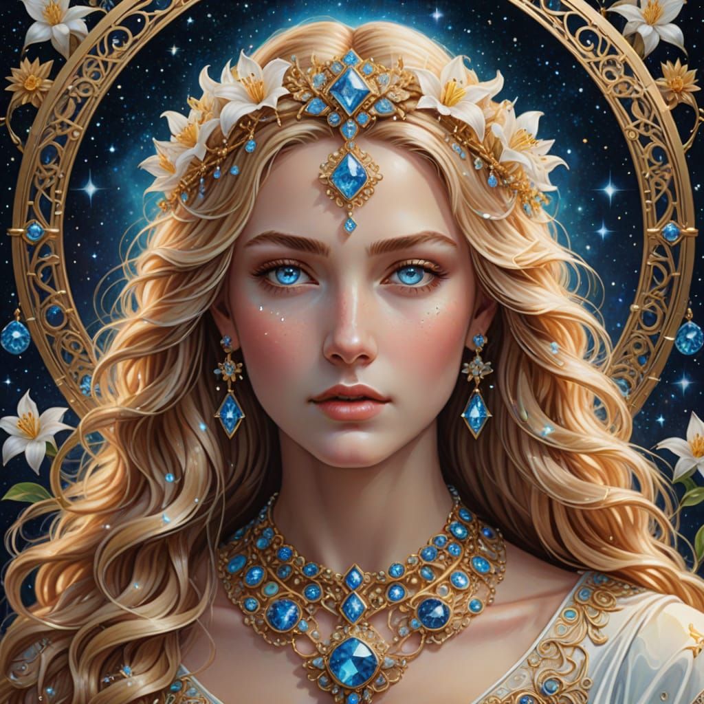 Elpis, Goddess of Hope, Close Portrait