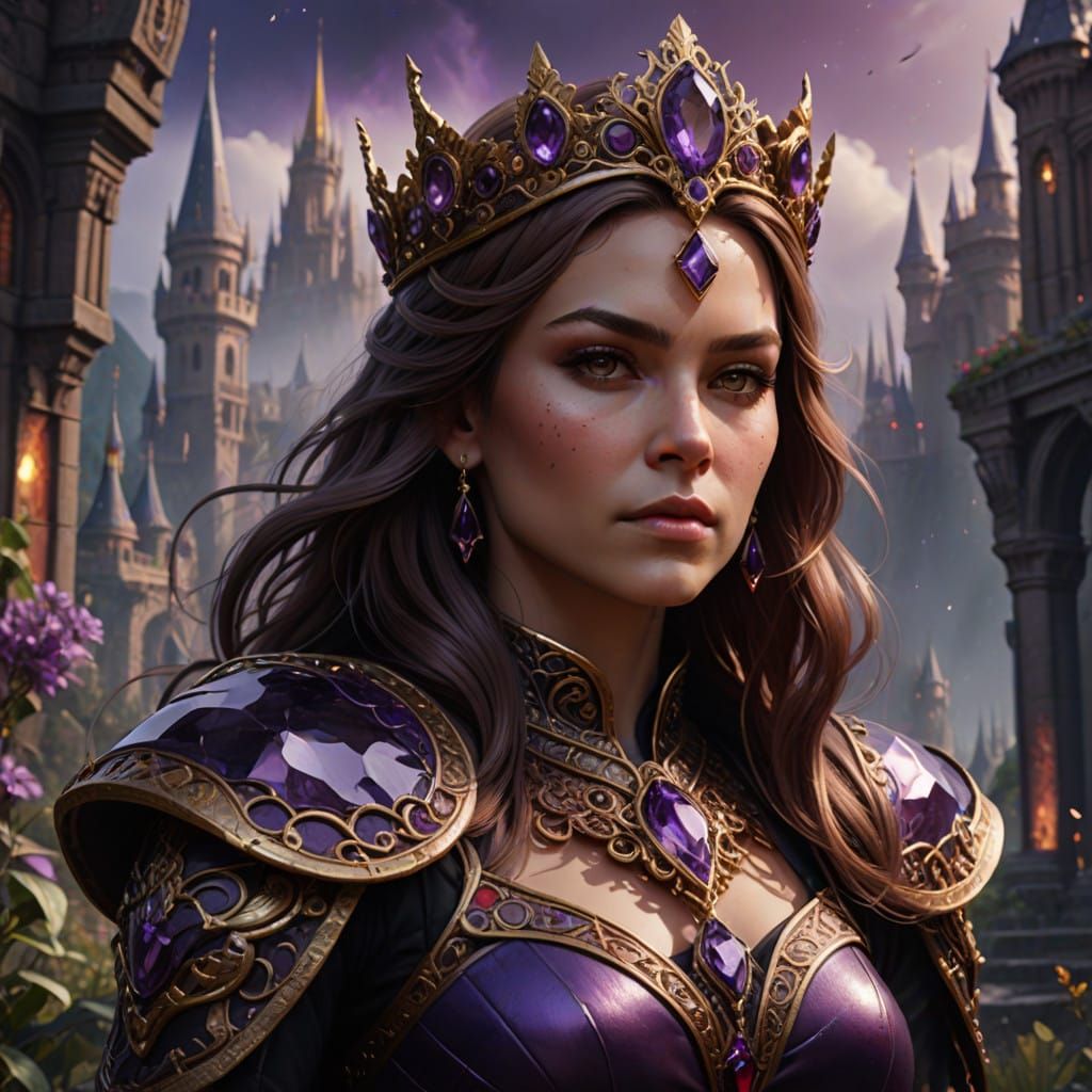Fantastical Amethyst Queen in Rich, Deep Colors