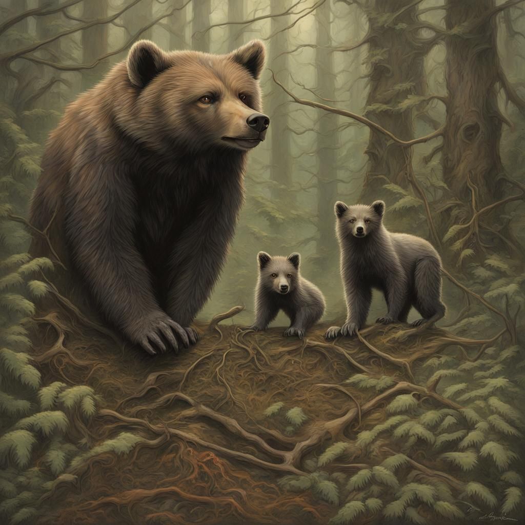 Wilson's Wildlife Solutions: Anime-Inspired Oil Painting