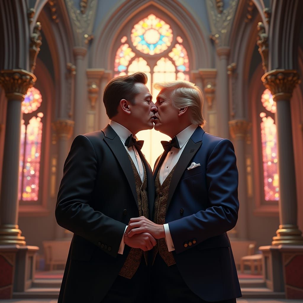 Whimsical Victorian-Era Lovers in a Fantasy Chamber