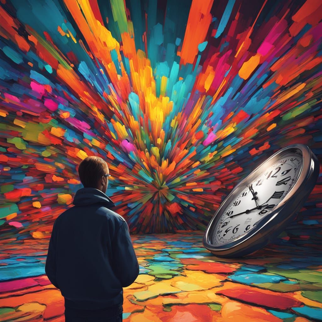 Existential Dread: Mind Contemplating Time & Death