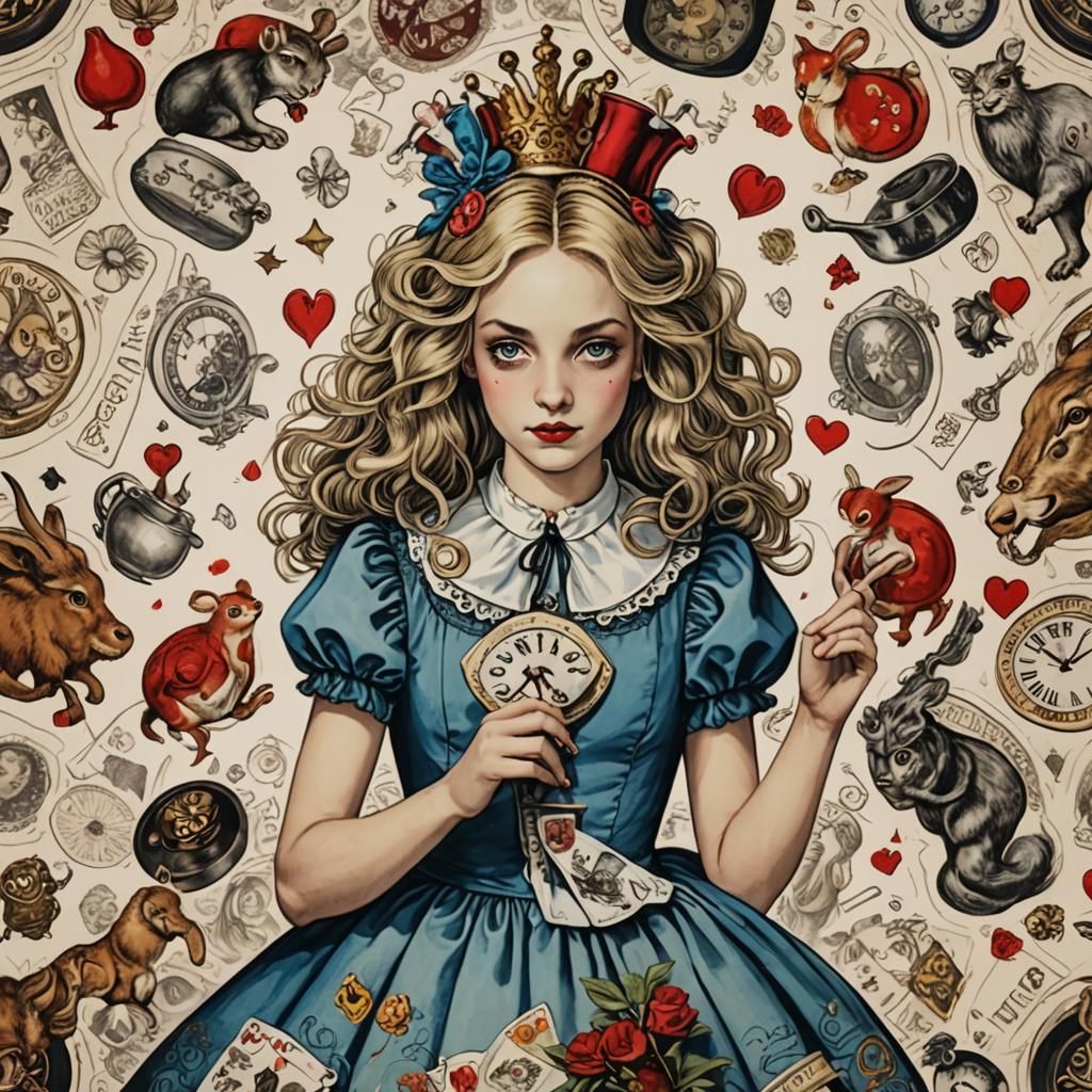 Aries Woman in Wonderland Fantasy