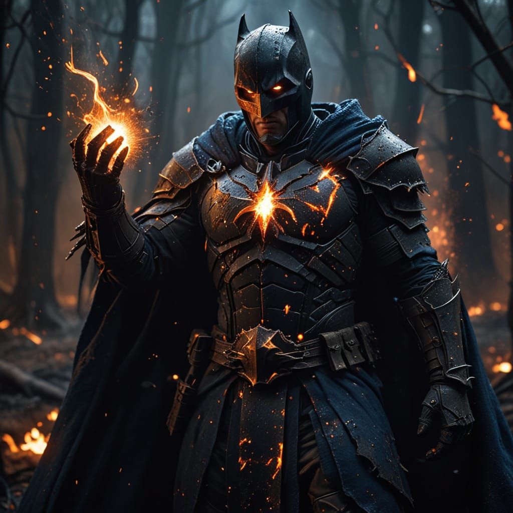 Dark Knight Sorcerer Unleashes Fiery Magic in High Fantasy R...