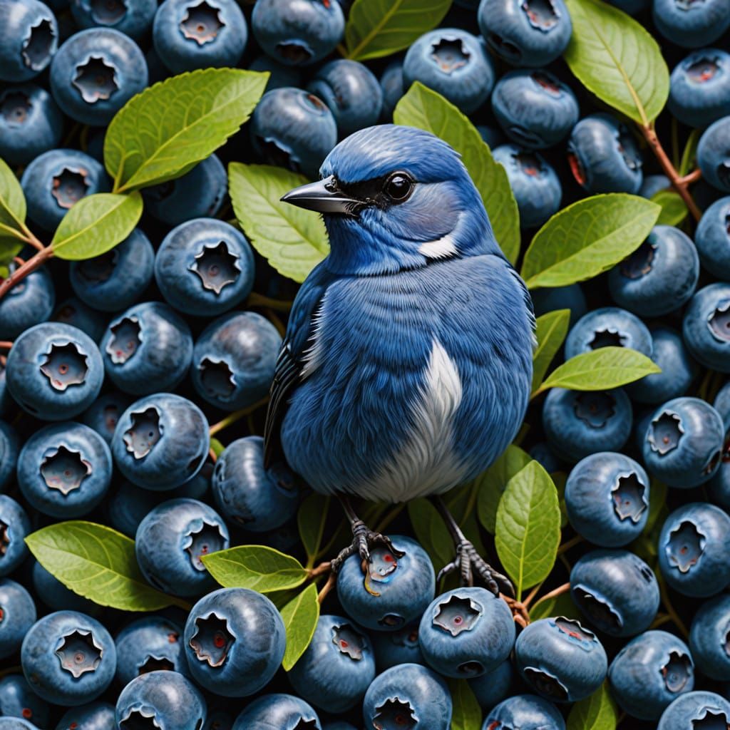 Blueberry bird