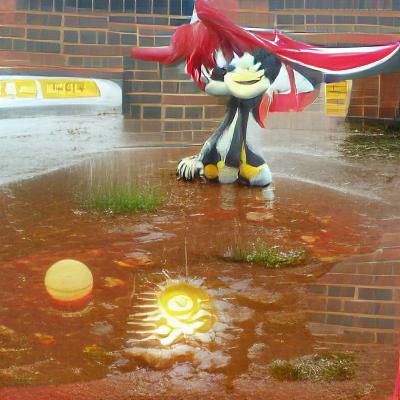 Anime Character in a Jelly Bean Pool