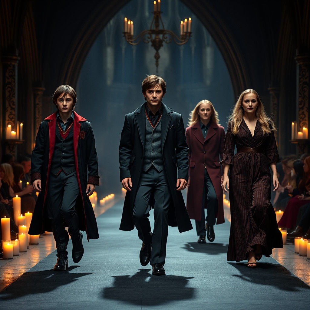 Harry Potter Cast Fashion Show at Hogwarts